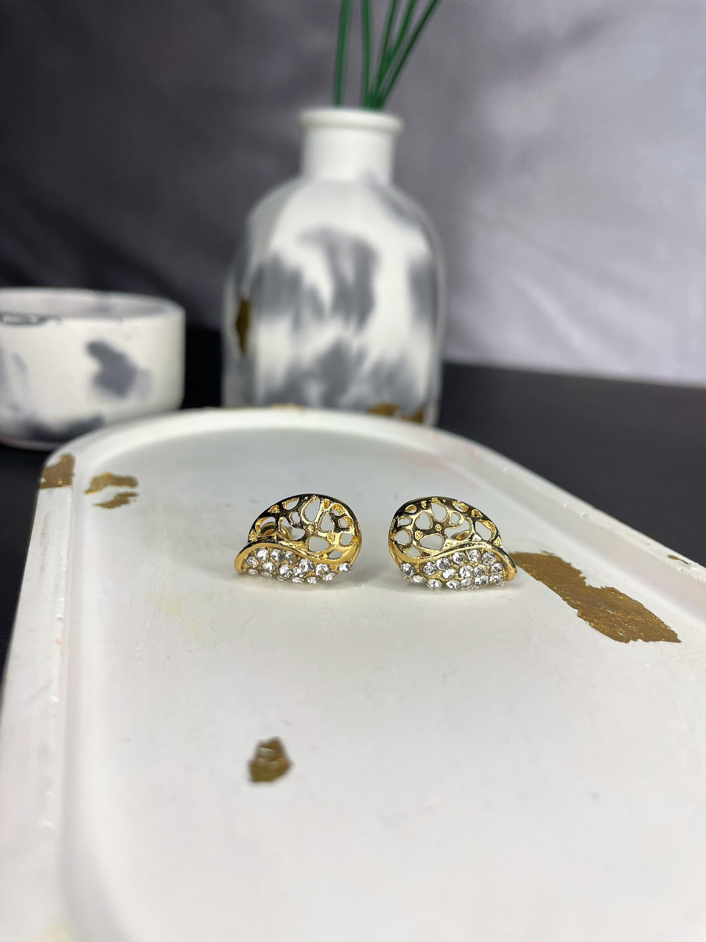 Golden Leaf Earrings