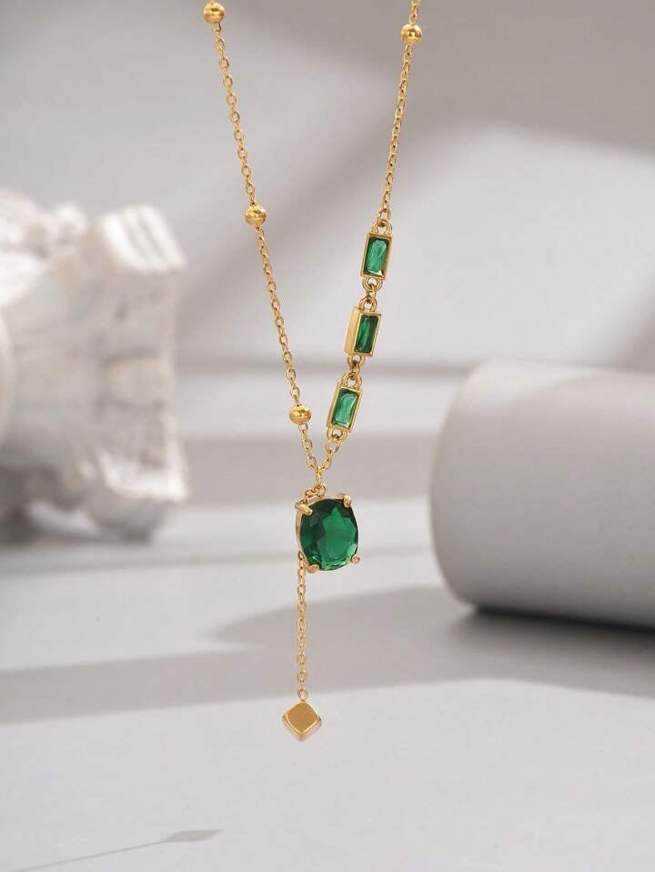 Green Emerald Necklace