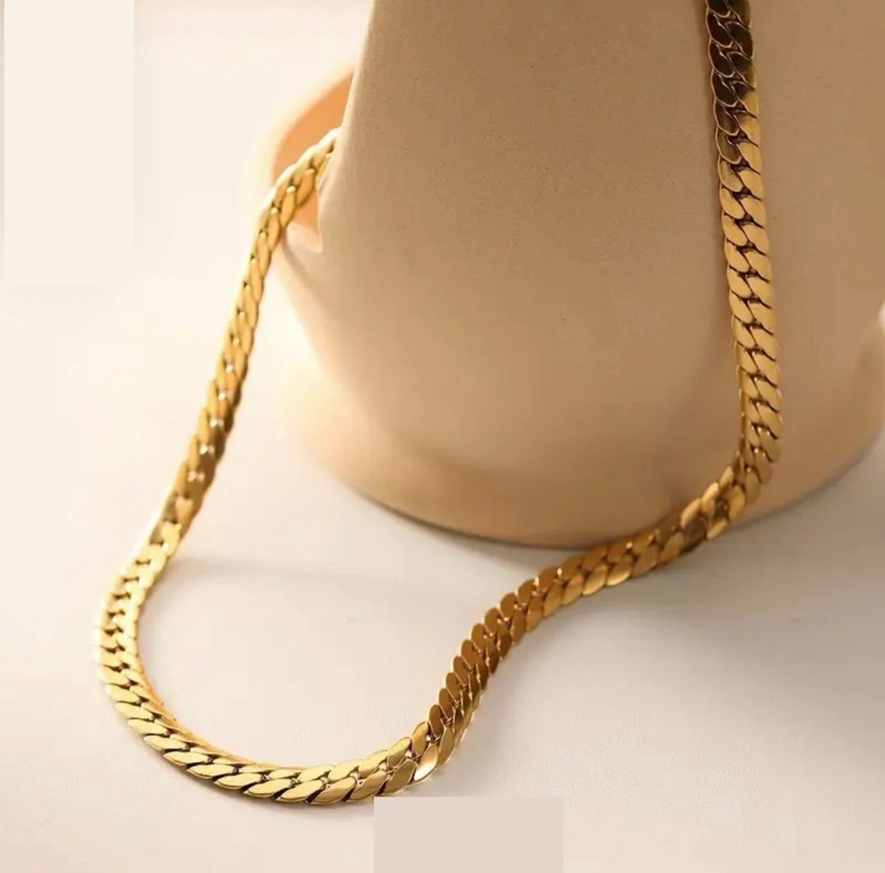 Gold plated cubic chain